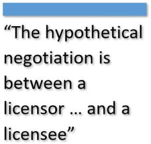 How to estimate “user principle” damages in an IP infringement dispute 3 Licensor and licensee