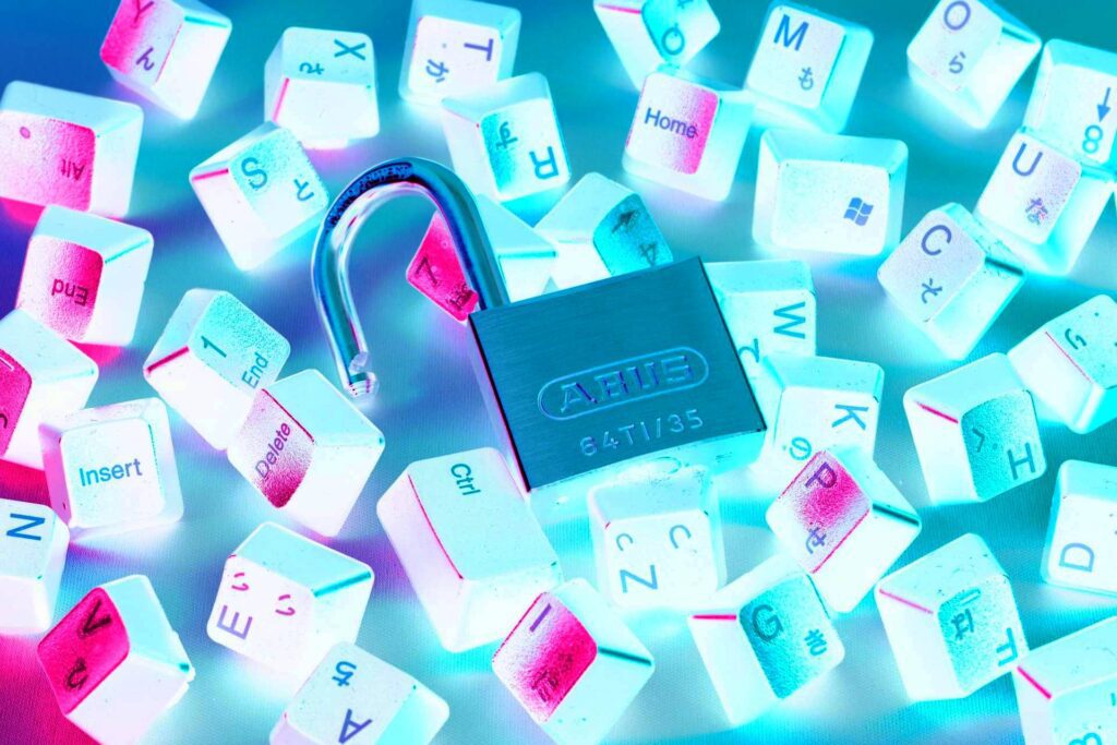 Excluded subject matter - open padlock