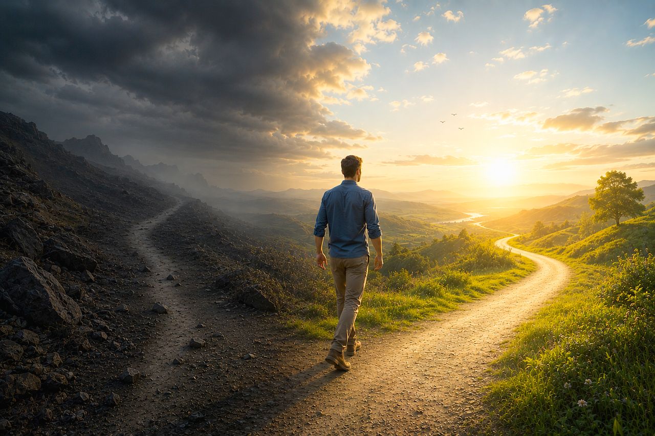 Freedom to Operate Search: What Is It and Why Might You Need One? 1 Man walking and taking fork to lighter path